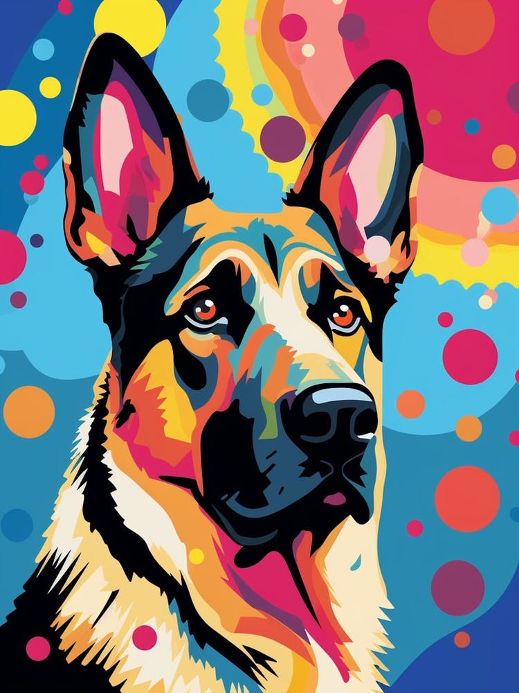 Pop Art German Shepherd 3