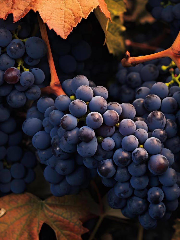 Grapes In The Vineyard