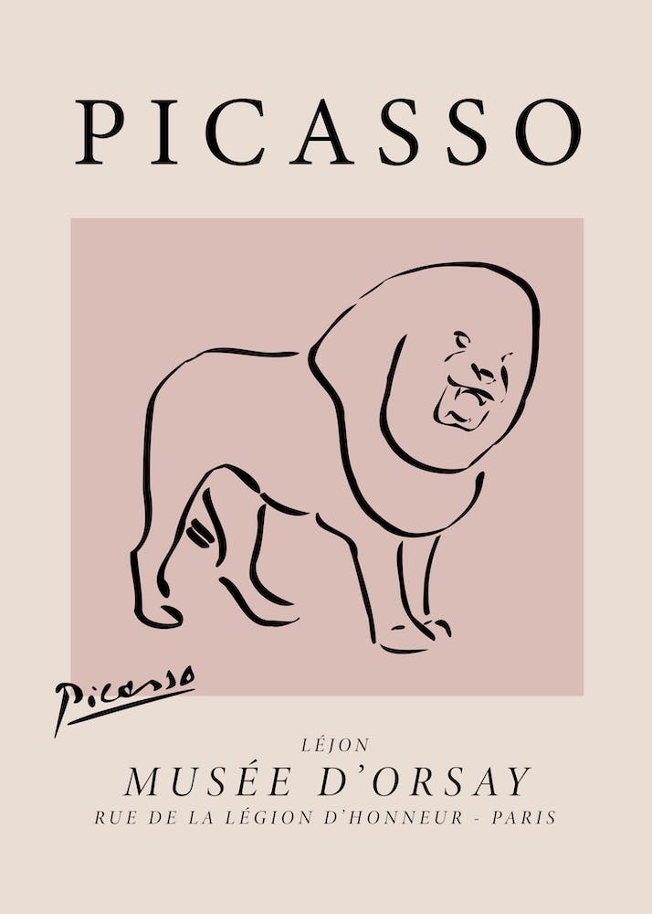 Löwe - Picasso Stil