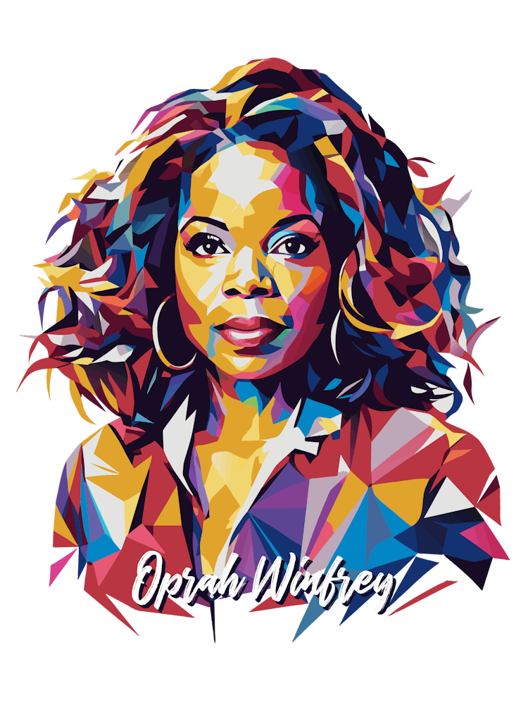 Oprah Winfrey 03 Portrait WPAP Pop Art