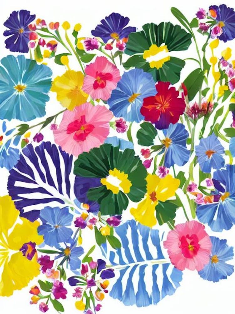 Carnations Modern Colourful Flower