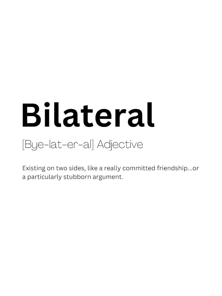 Bilateral Definition Meaning