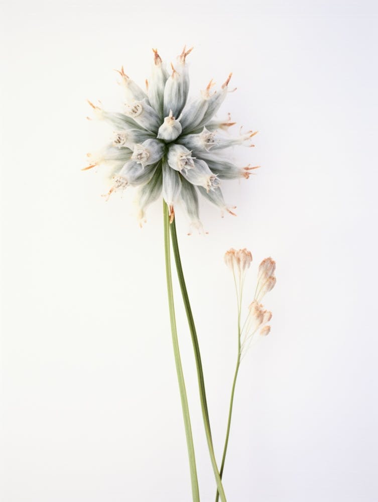 Pressed Wildflower Botanical Art Wild Leek 2