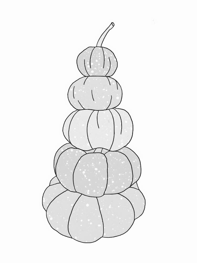 Pumpkins In A Stack