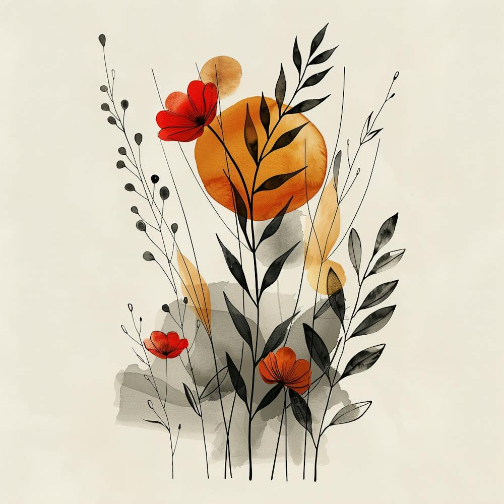 Watercolor Flower Painting 1