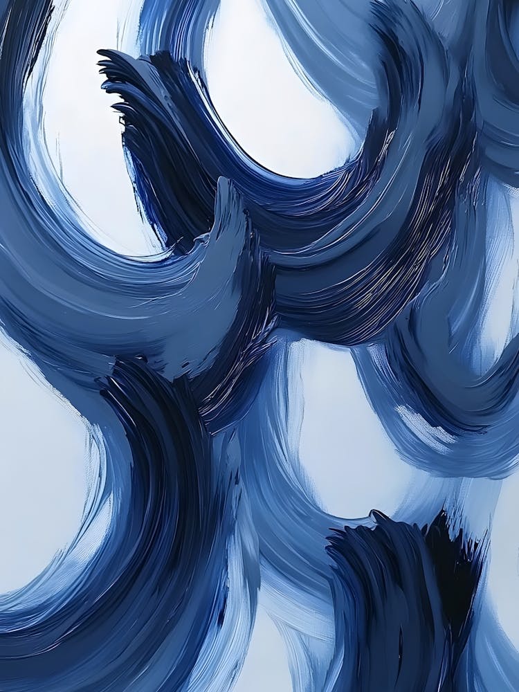 Abstract Blue Painting 4