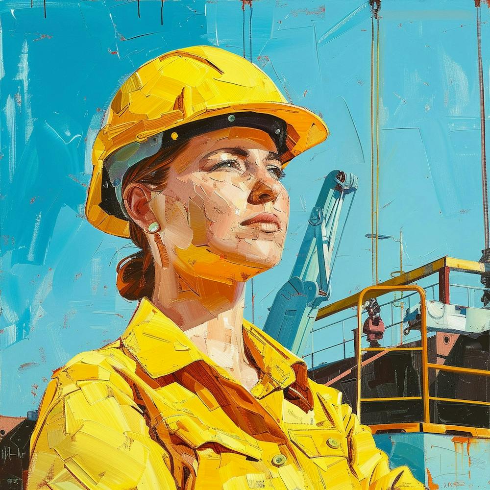 Portrait Of A Female Construction Worker