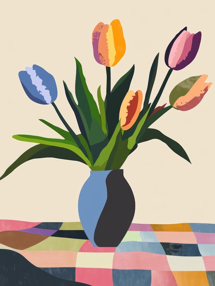 Tulips In A Vase 75