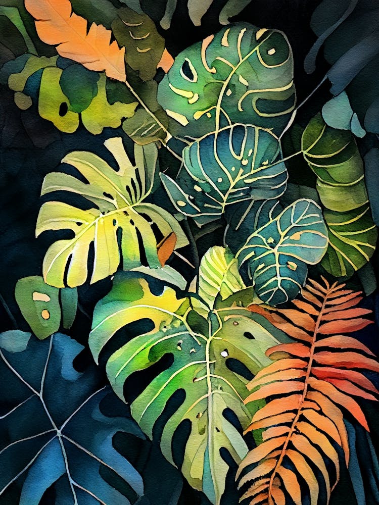 Tropical Leaves 4 nature flora