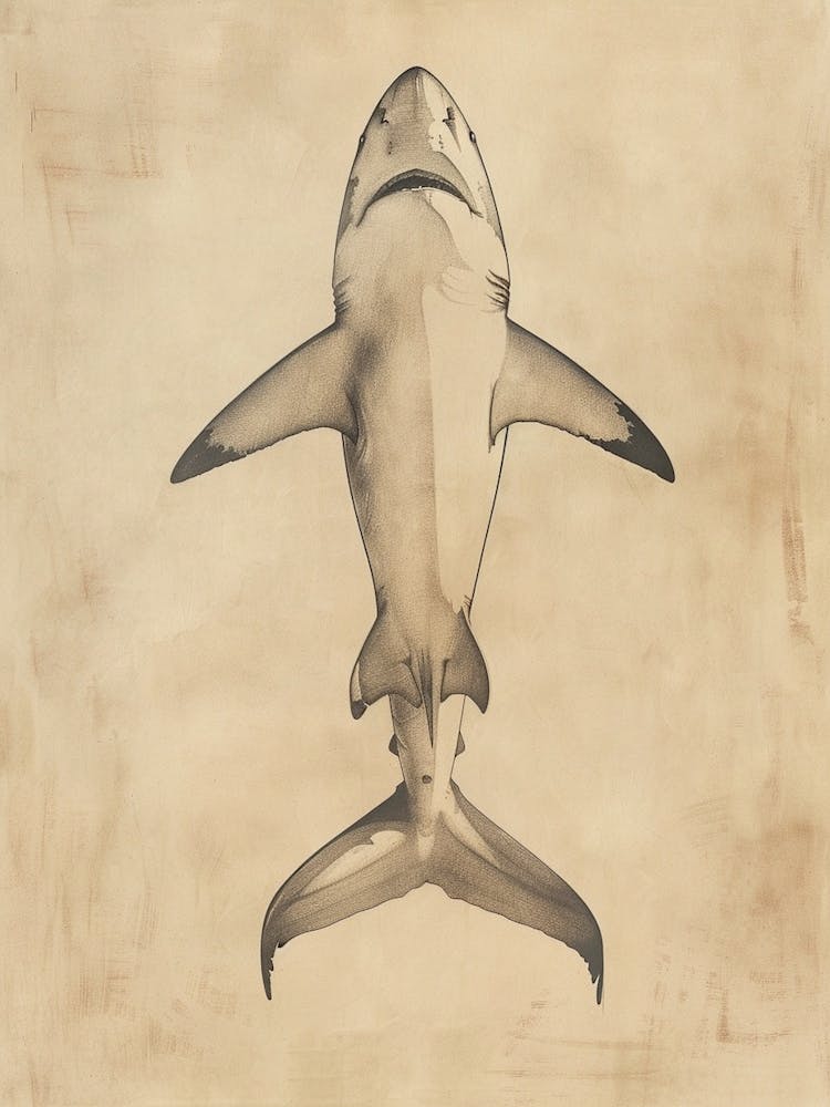 Bamboo Shark Vintage Illustration 5