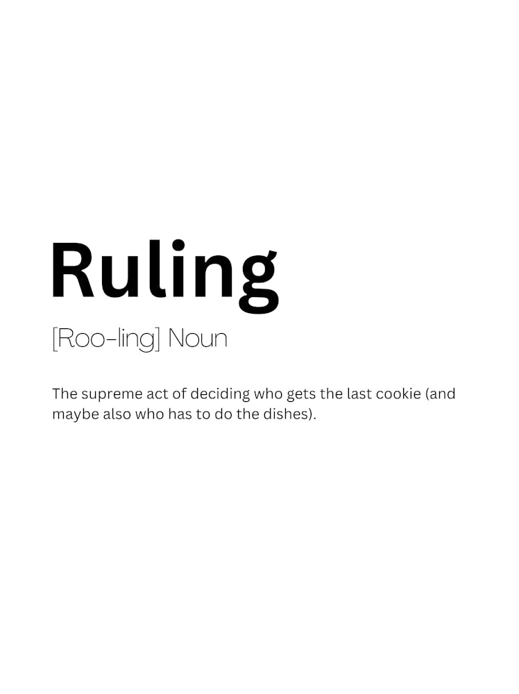 Ruling Definition Meaning