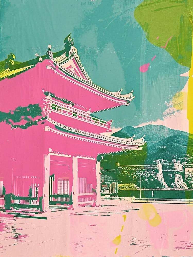 Himeji Japan Duotone Silkscreen 11