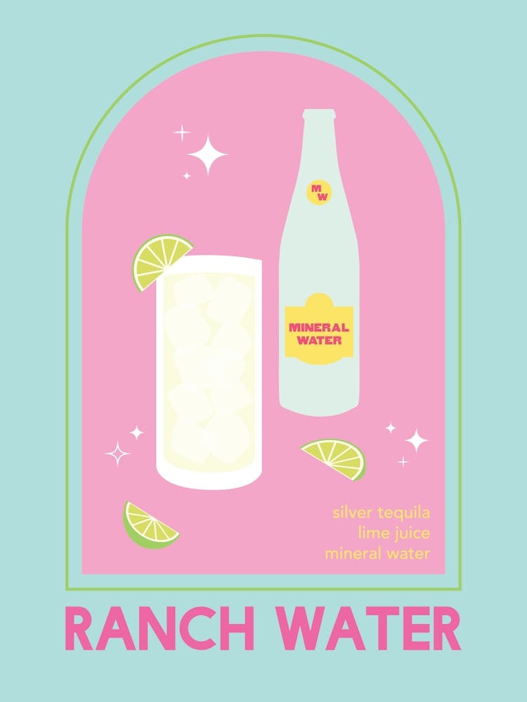 Ranch-Wasser-Cocktail