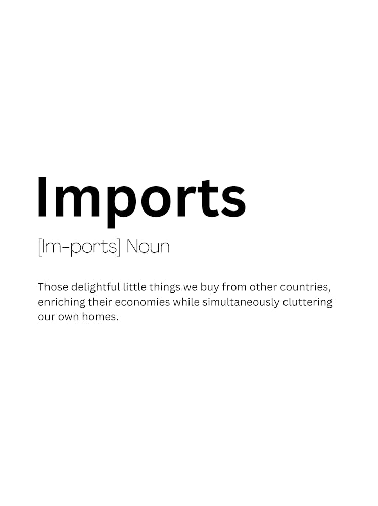 Importations Définition Signification