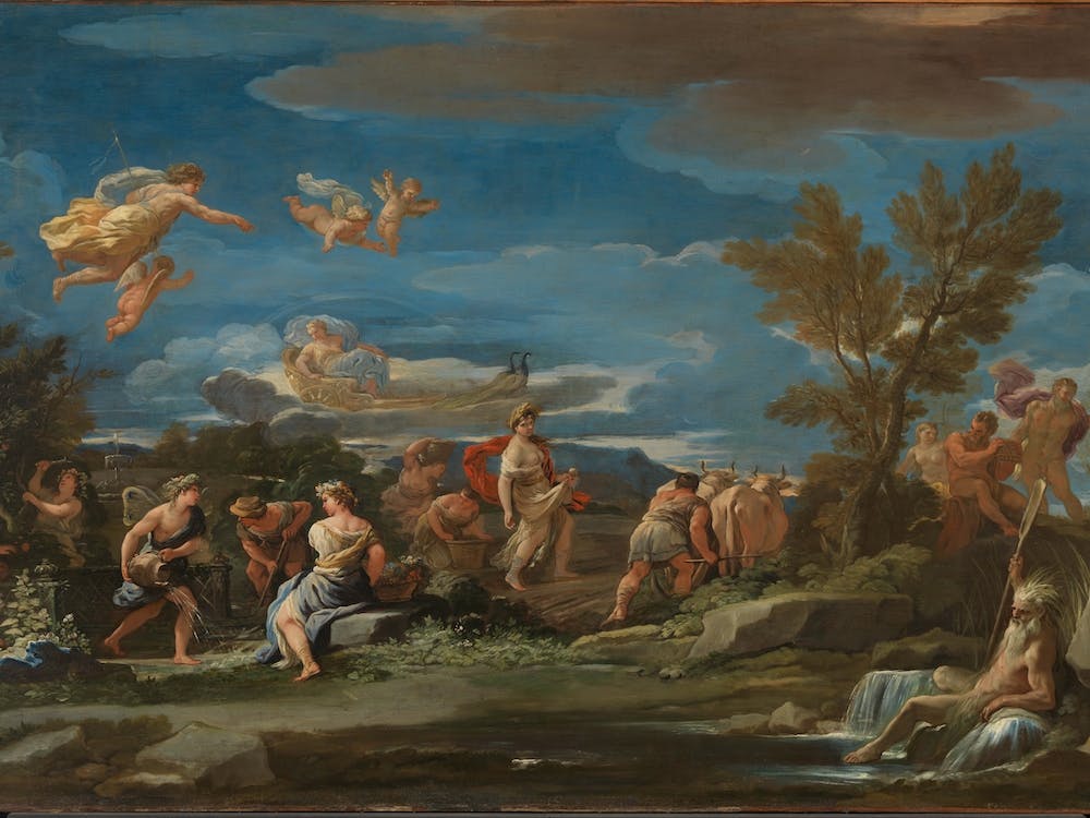 Mythological Scene Of Agriculture, Luca Giordano