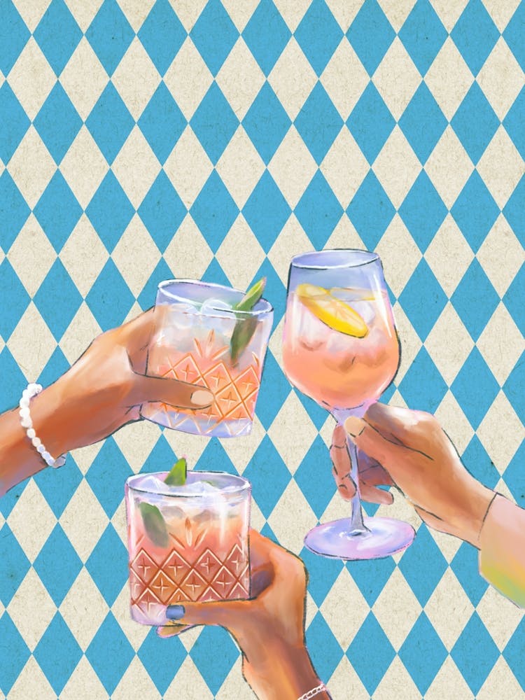 Santé Cocktails Ambiance Rétro