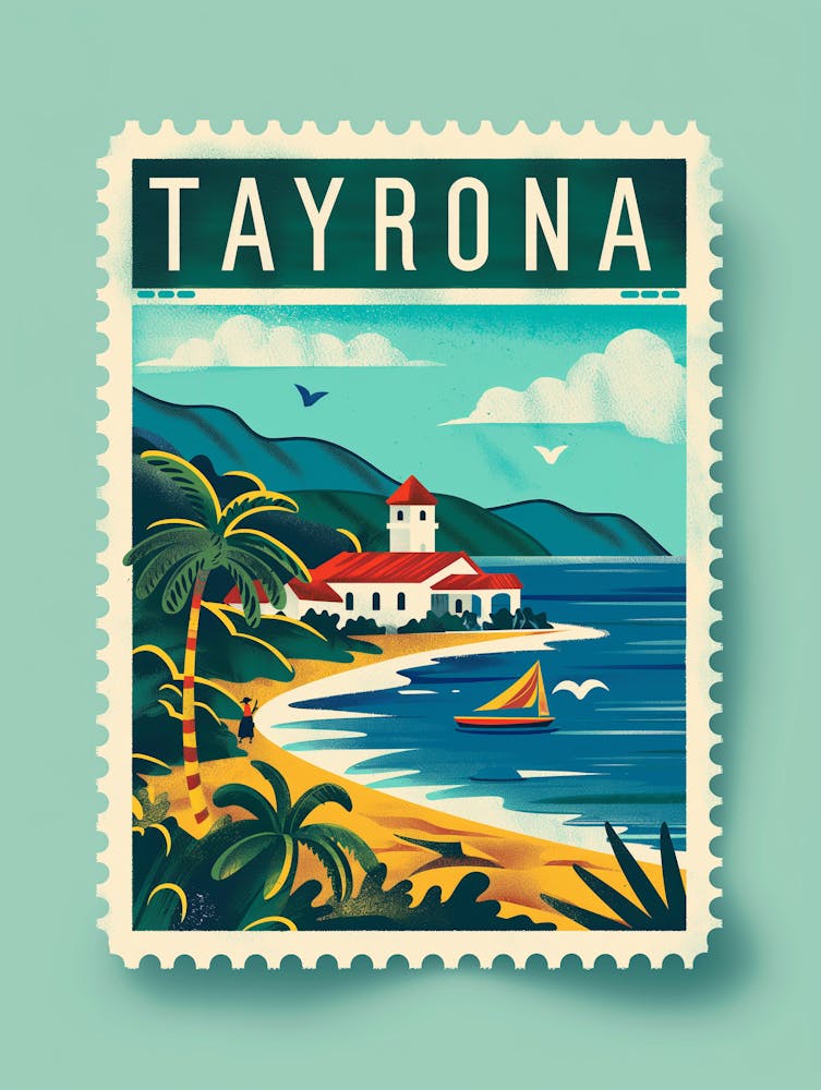 Nzme8932 Create A Minimalistic Postage Stamp Of Tayrona Nationa 69201165 9bca 491f 968c Aa47576841ec