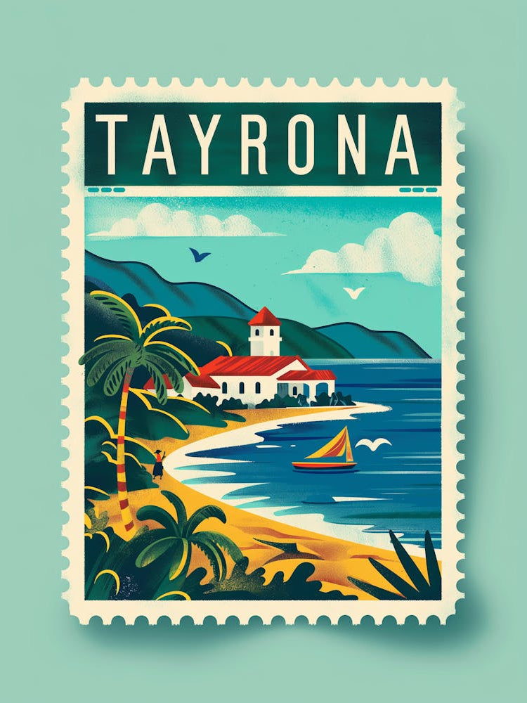 Nzme8932 Create A Minimalistic Postage Stamp Of Tayrona Nationa 69201165 9bca 491f 968c Aa47576841ec