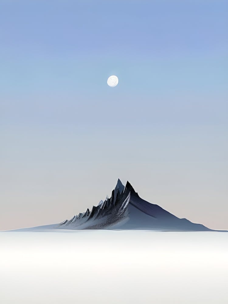 Moon Over Mountain