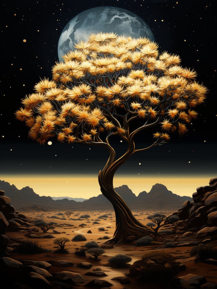 Johnstons Joshua Tree In Black And Gold (1)