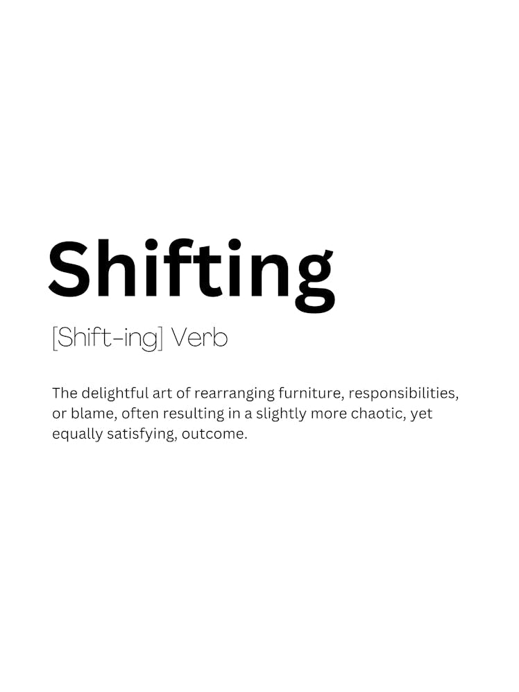 Shifting Definition Meaning