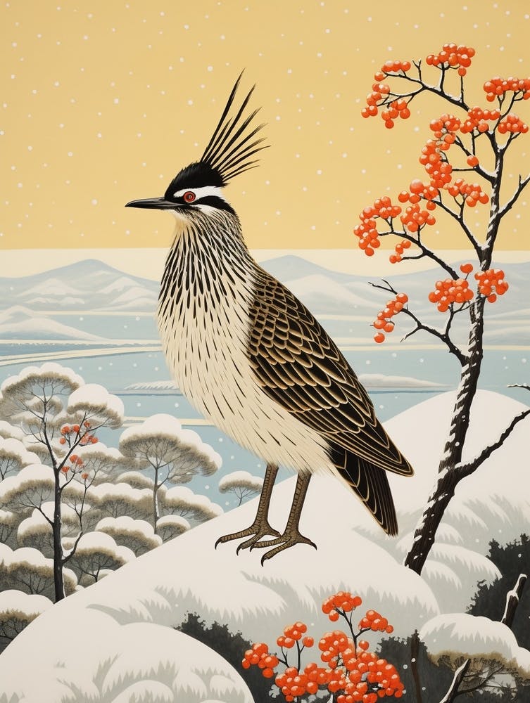 Bird Illustration Roadrunner 2