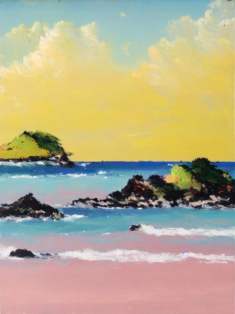 Sandy Island, Anguilla Bright Abstract