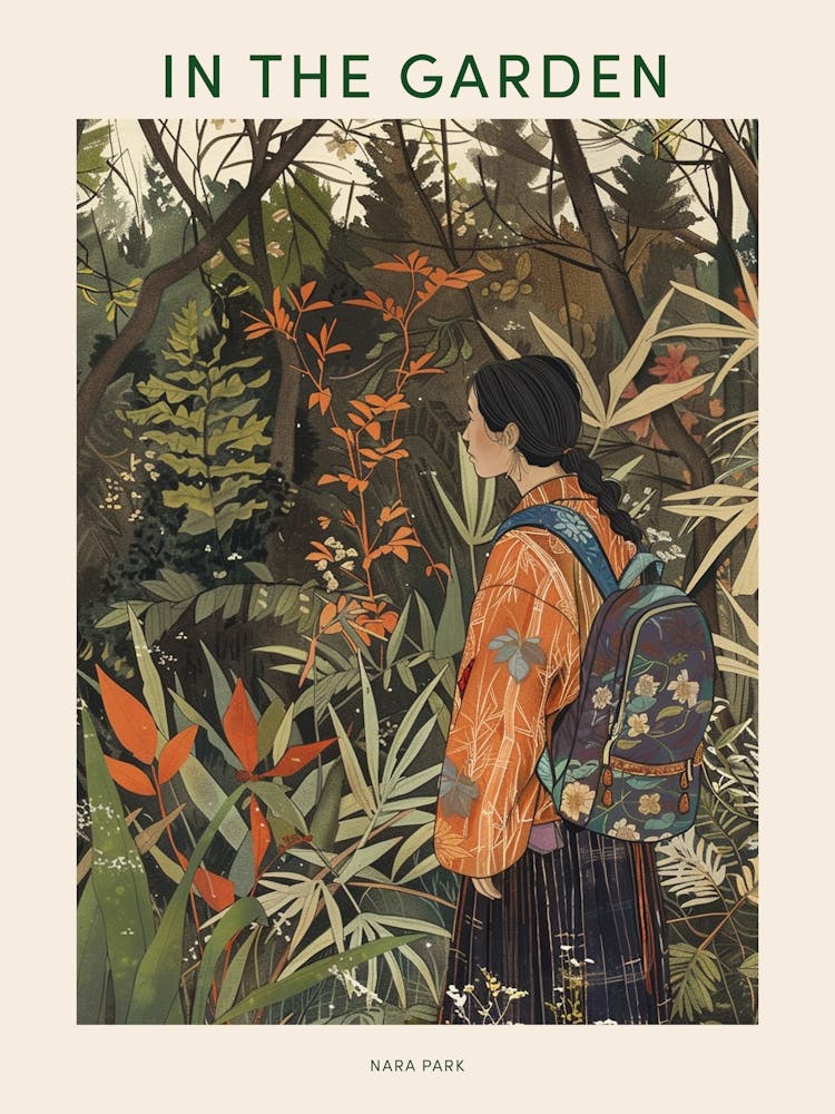 In The Garden Nara Park Japan 3 Affiche