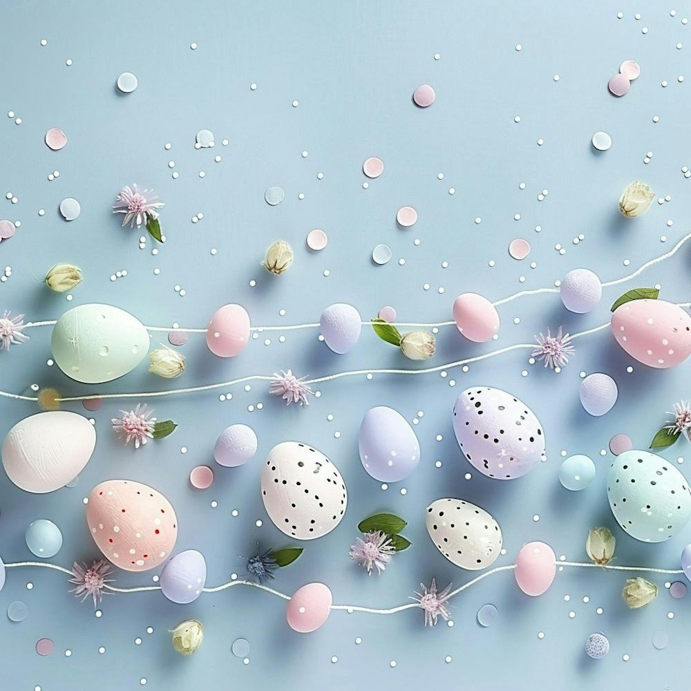 Easter Themed Banner Texture With Pastel Colors 1