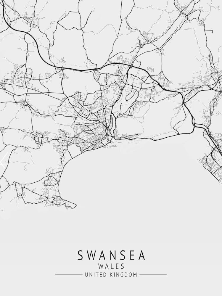 Swansea United Kingdom Map