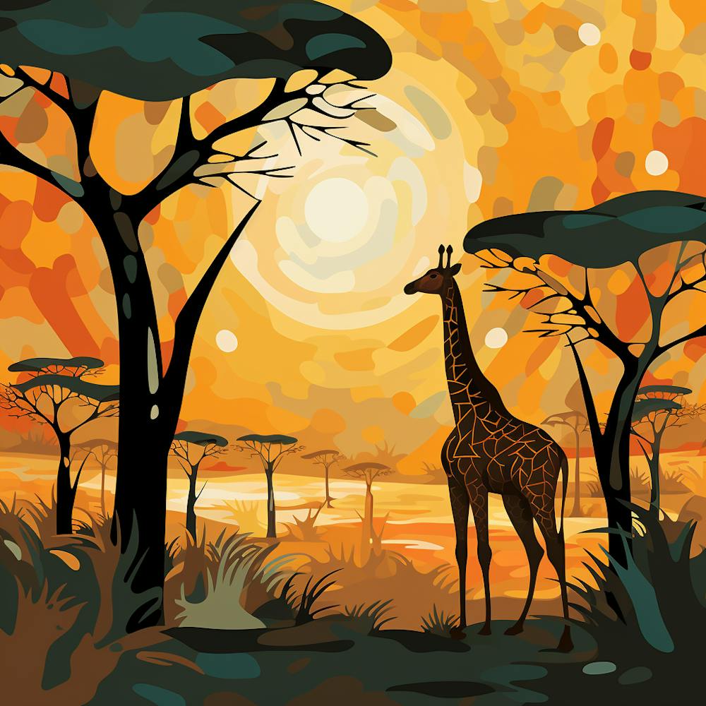 Giraffe Painting