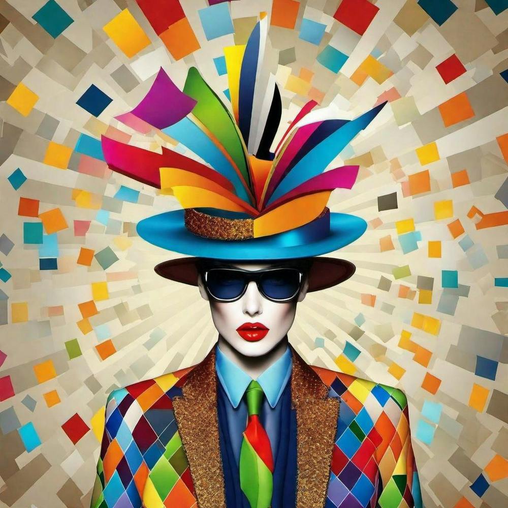 Woman In Colorful Hat
