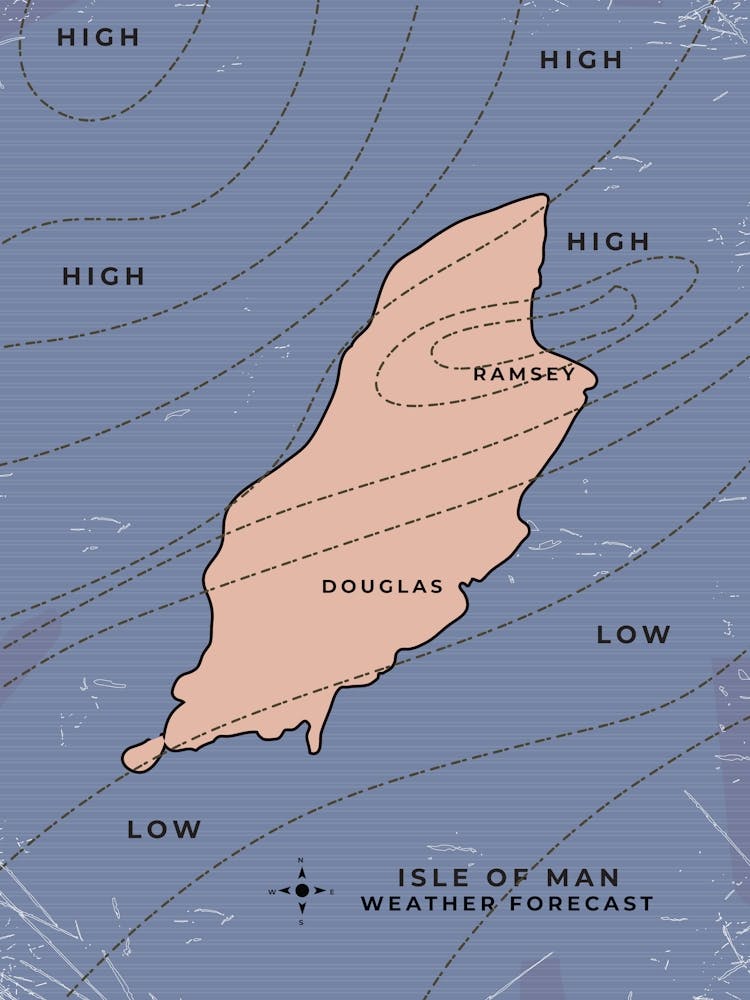 Isle of Man Weather Forecast Map