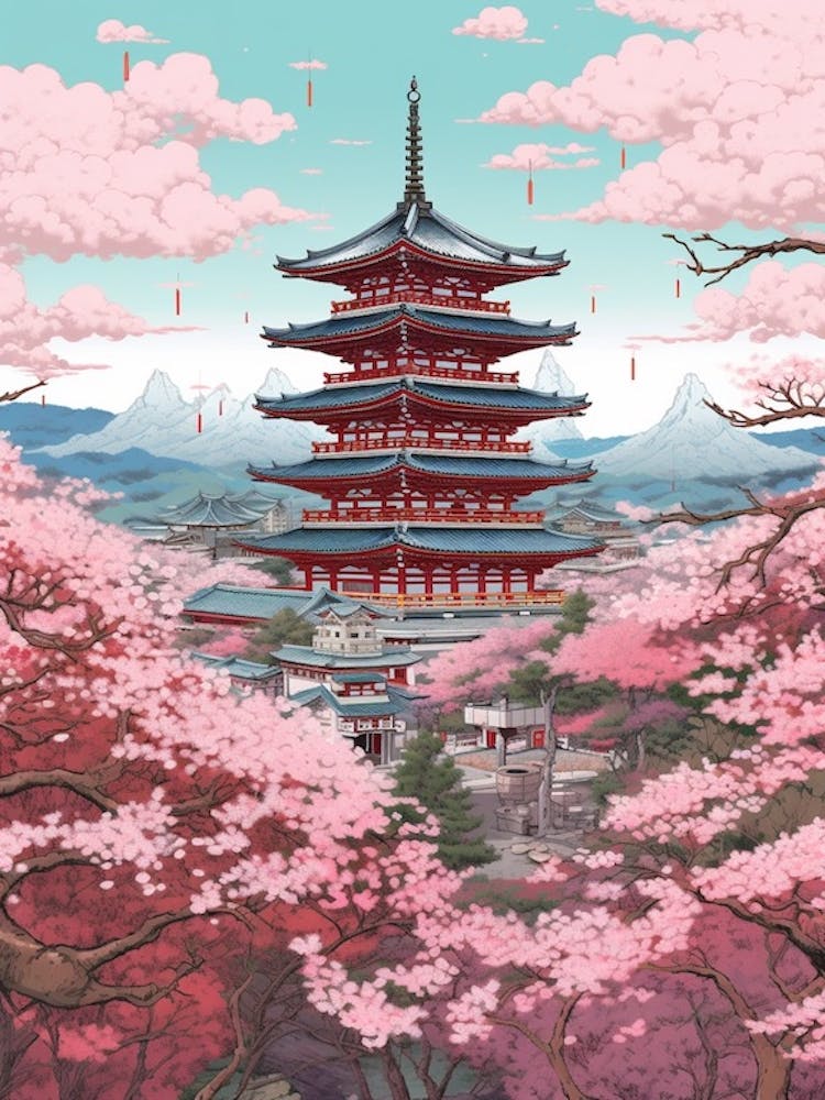 The Kiyomizu Dera Temple Kyoto Japan