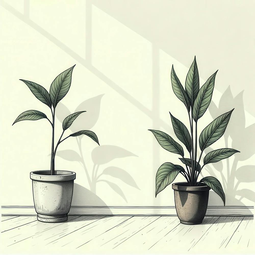 Two Potted Plants 1