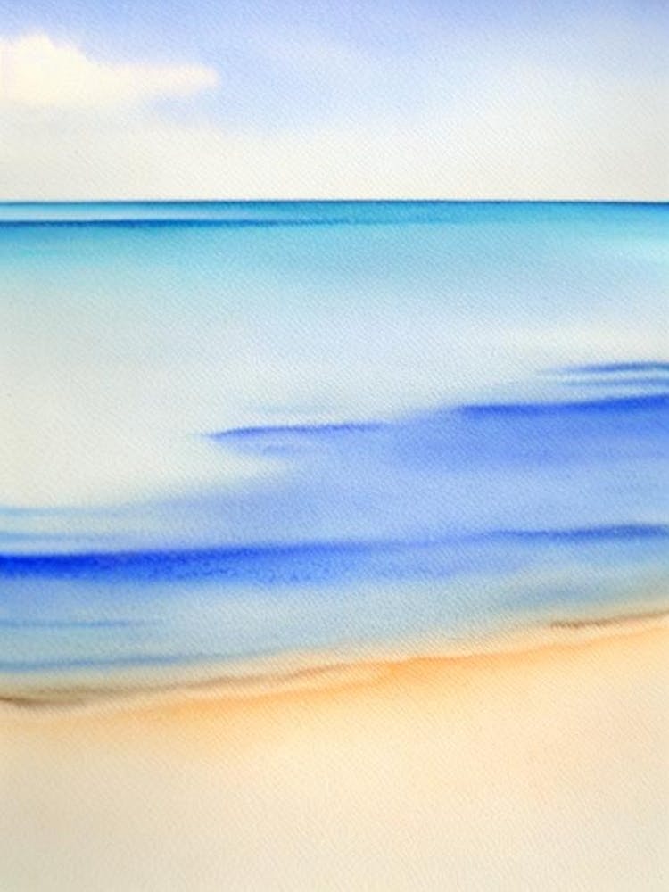 Cable Beach 3, Australien Aquarell