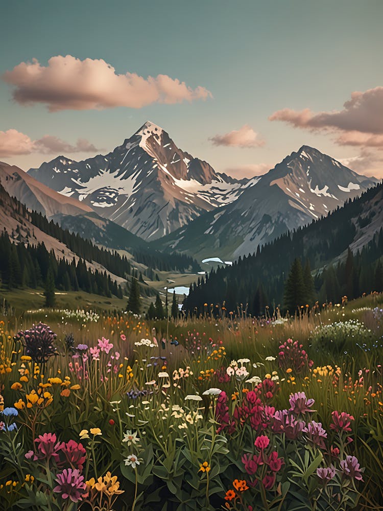 Wildflowers In The Mountains