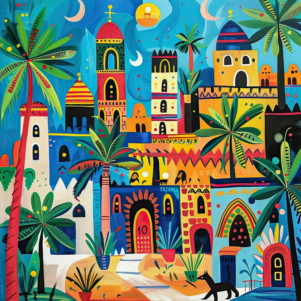 Kids Travel Illustration Egypt 1