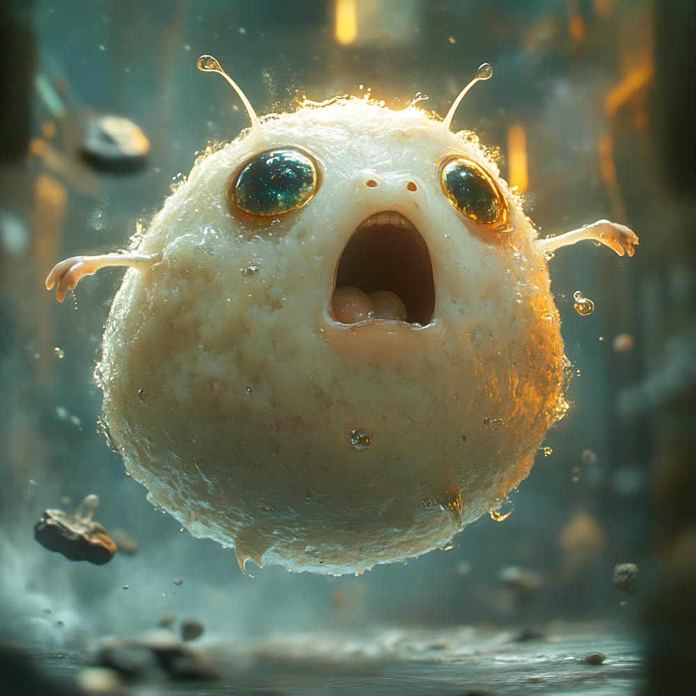 Astonished Alien in Futuristic Scene 2