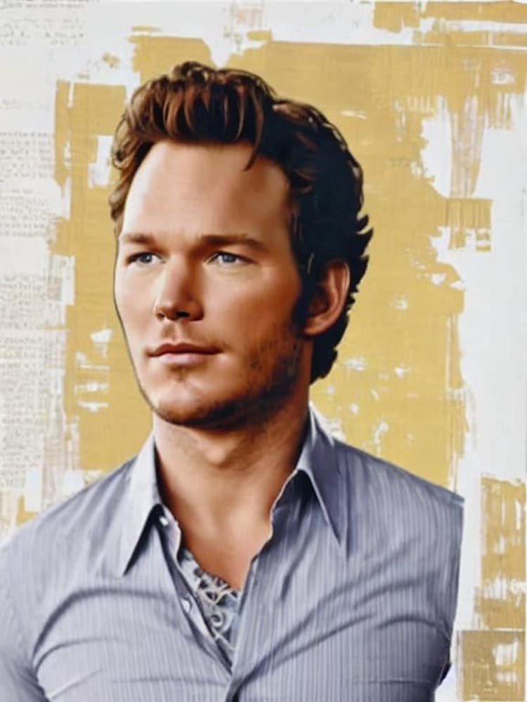 Chris Pratt Retro Collage Movies