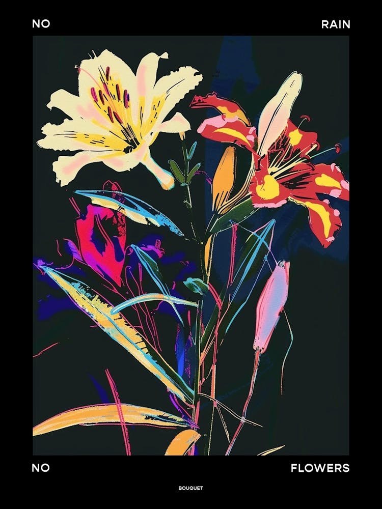 Kein Regen Keine Blumen Poster Blumenstrauß 5