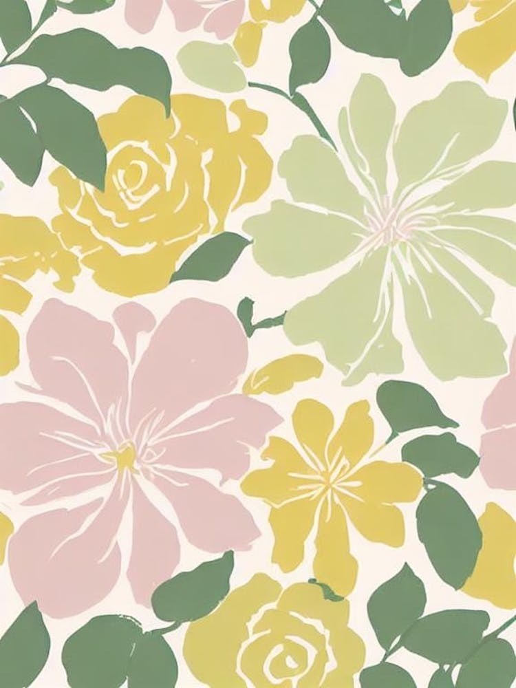 Rose Pastel Florale 1 Fleur