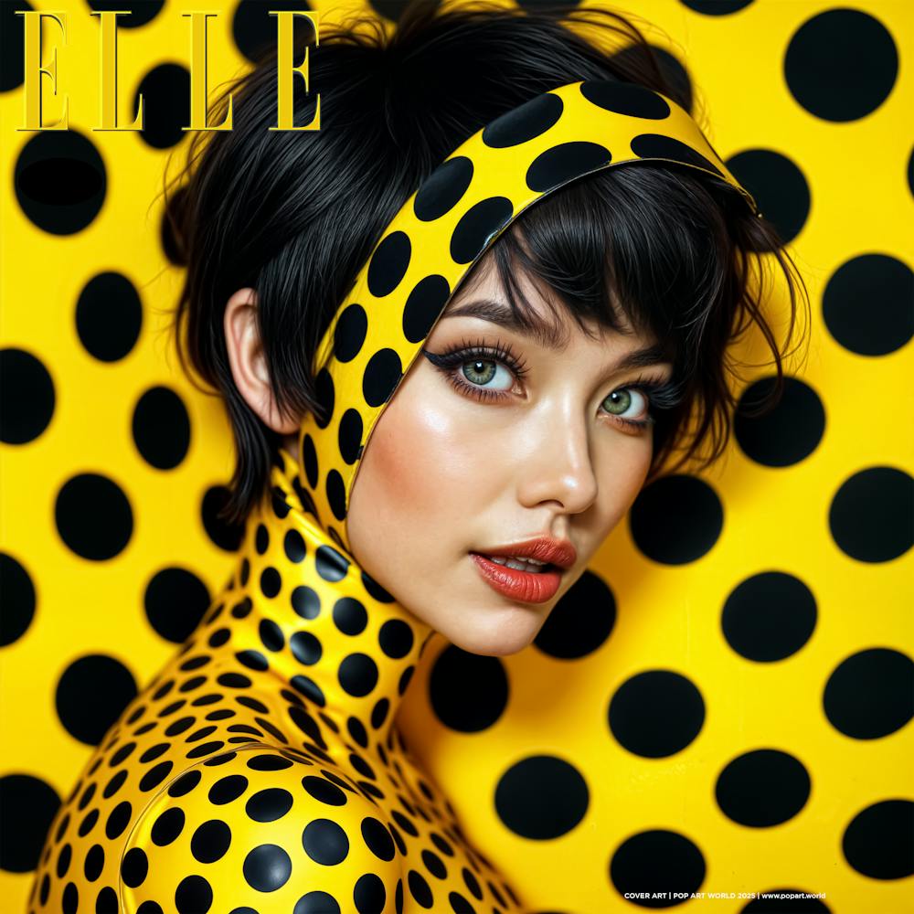 MODÈLE ASIATIQUE II | ART DE COUVERTURE | MONDE DU POP ART 2025