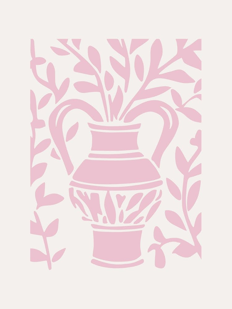 Abstract Pink Flower