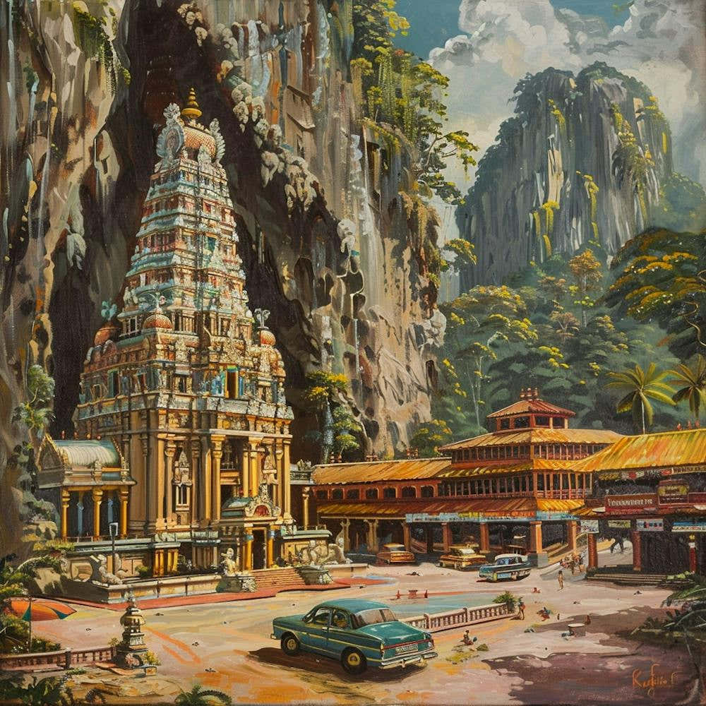 Batu Caves Hindu Temple In The Rock