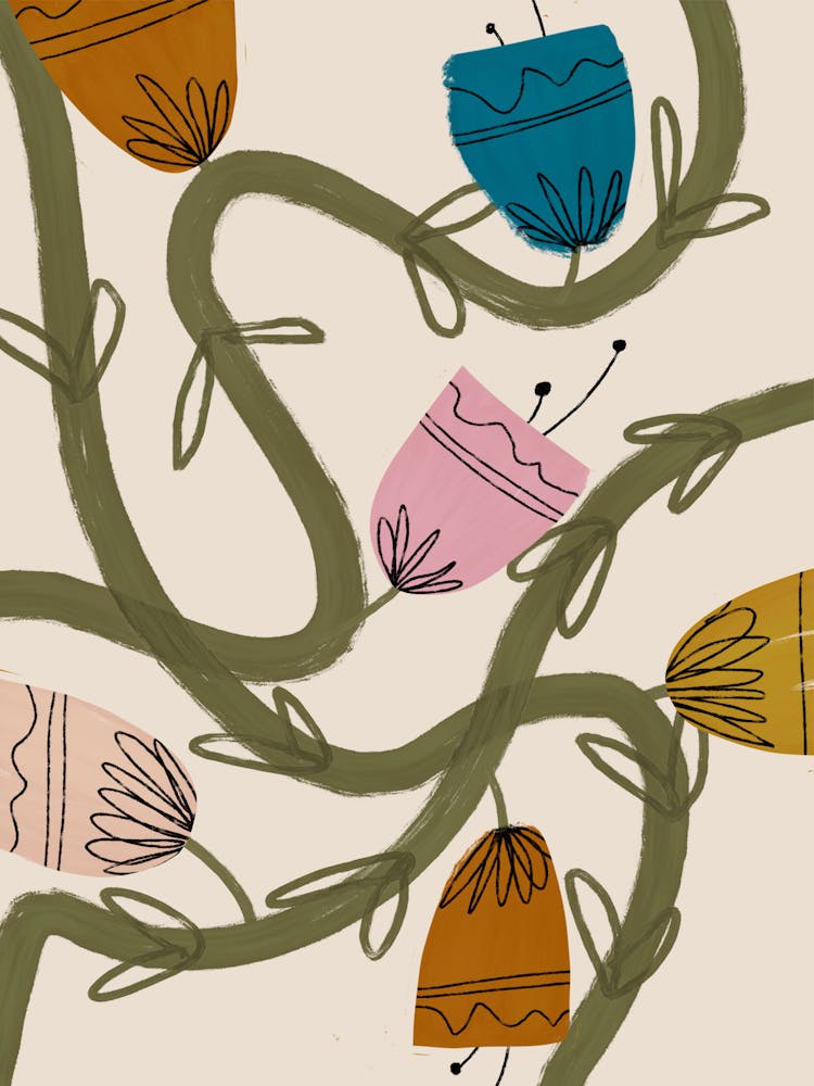 Whimsical Climbing Blooms