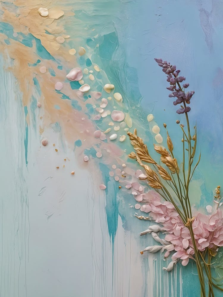 Symphonie Peinte Florale Pastel n°3