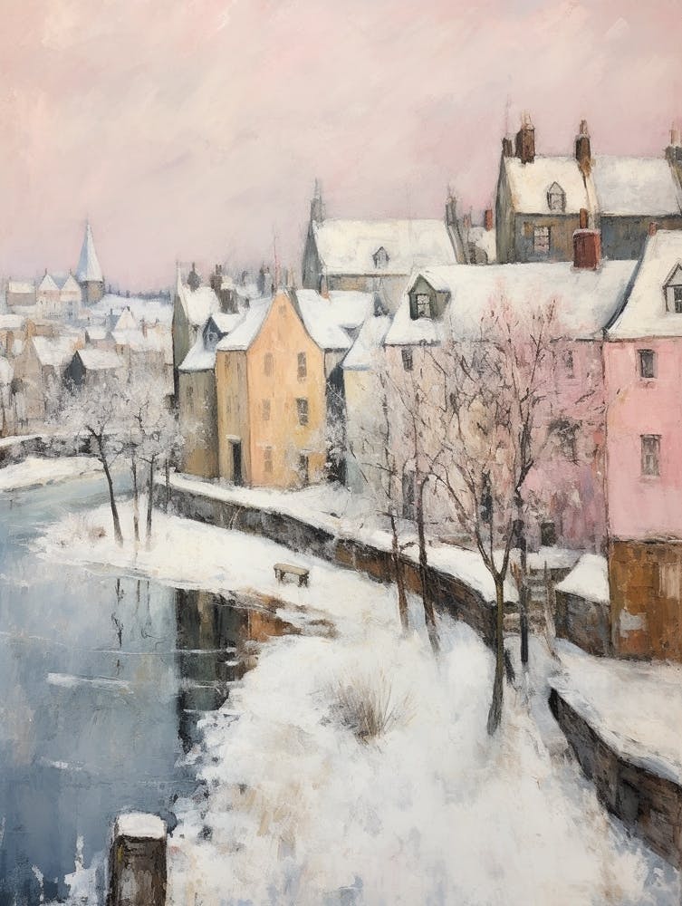 Dreamy Winter Painting St Andrews United Kingdom 2