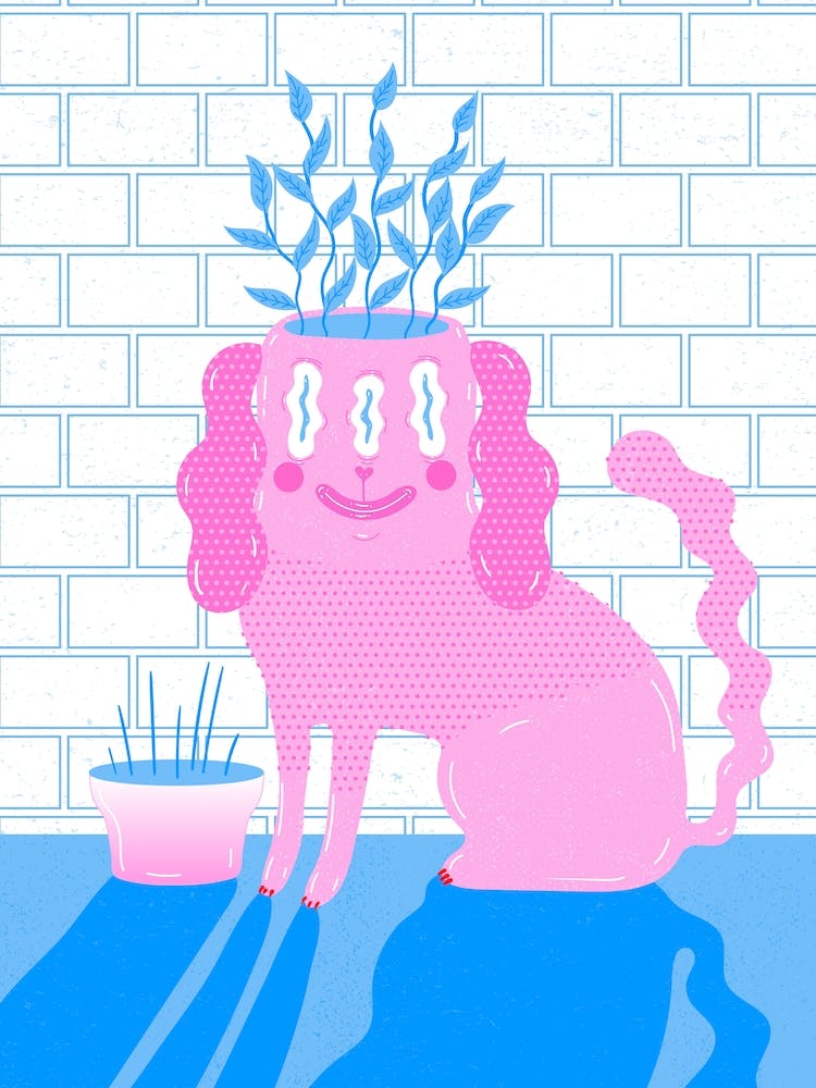 Dog Vase