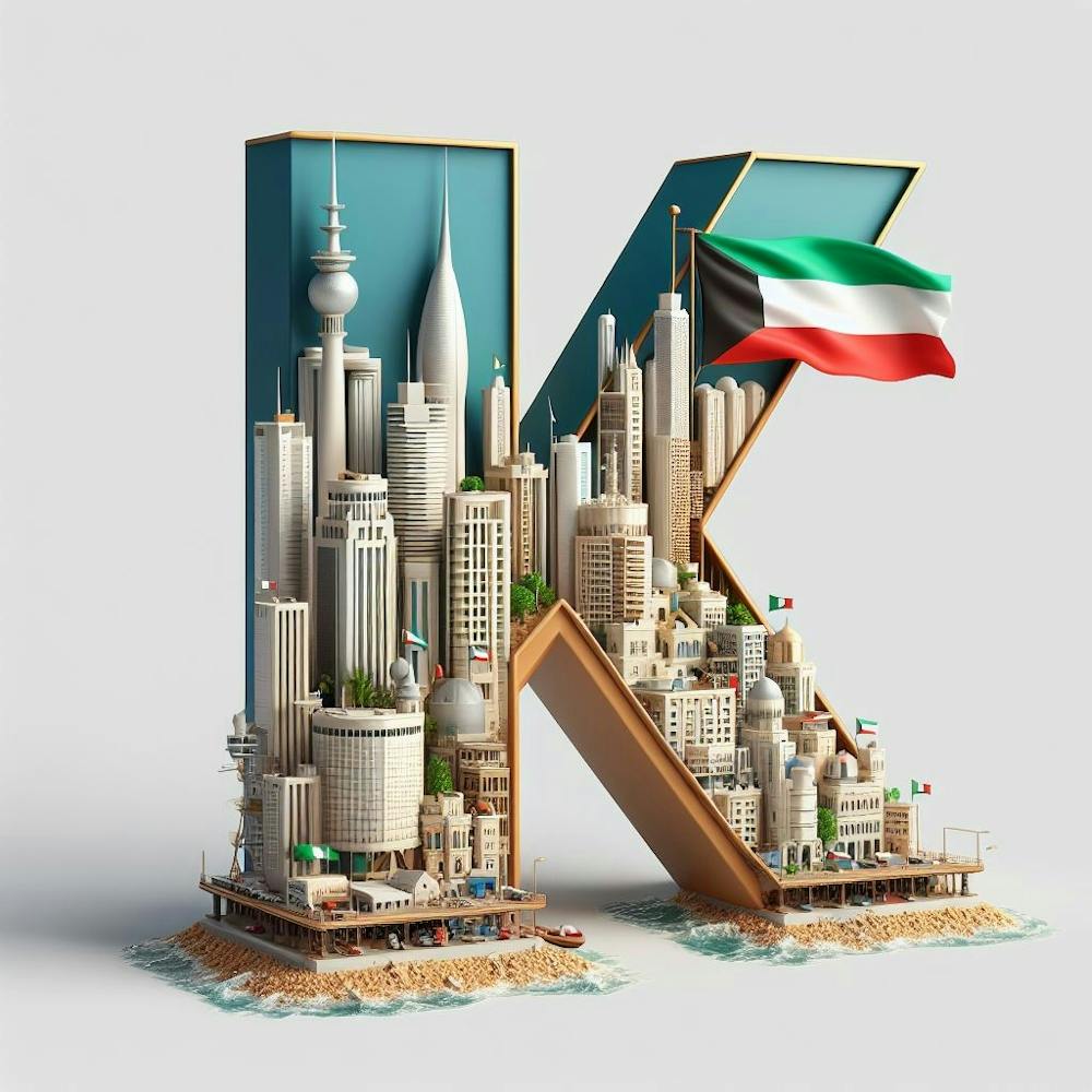 Kuwait City in Letter K 